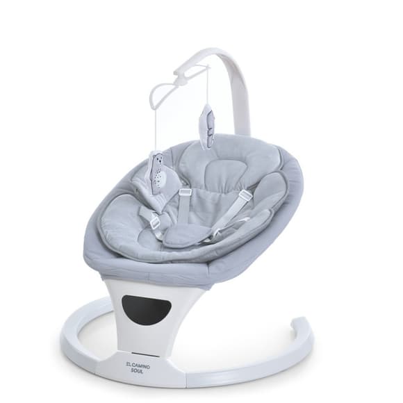Укачивающий центр-шезлонг SOUL ME 1175 Light Gray