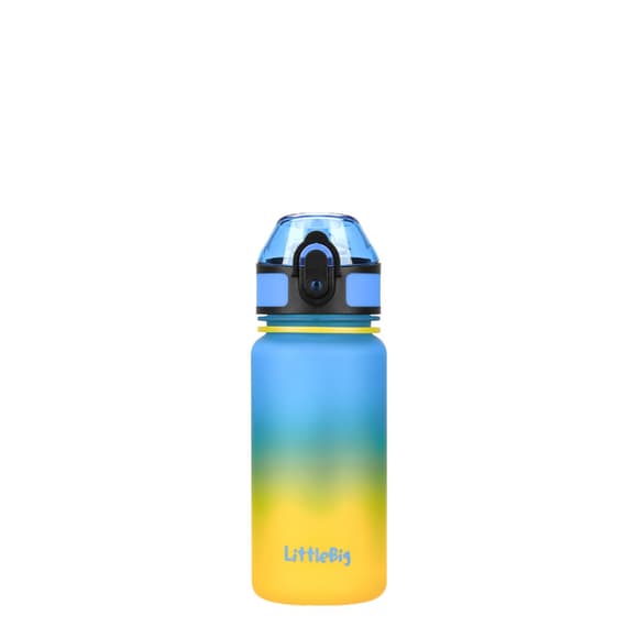 Детская бутылка для воды LittleBig UZSPACE 3020(Yellow-Blue) 350 мл, желто-голубая