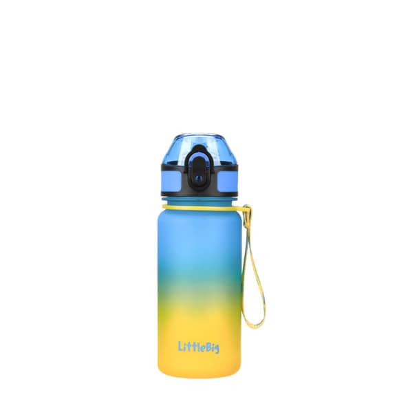 Детская бутылка для воды LittleBig UZSPACE 3020(Yellow-Blue) 350 мл, желто-голубая
