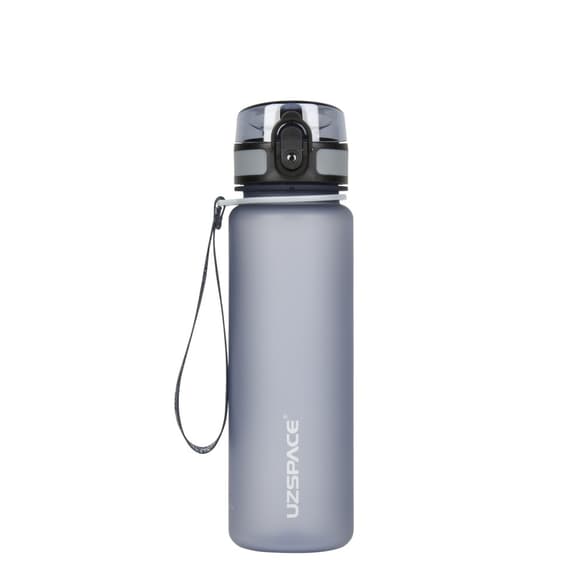 Бутылка для воды UZSPACE 3026(Grey) 500 мл, серая