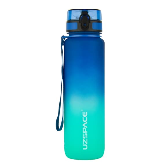 Бутылка для воды UZSPACE 3038(Blue-Green) 1000 мл сине-зеленая