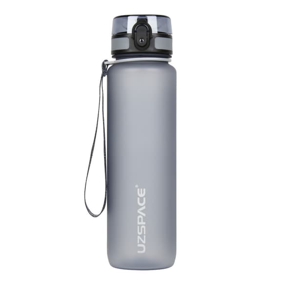 Пляшка для води UZSPACE 3038(Grey) 1000 мл, сіра