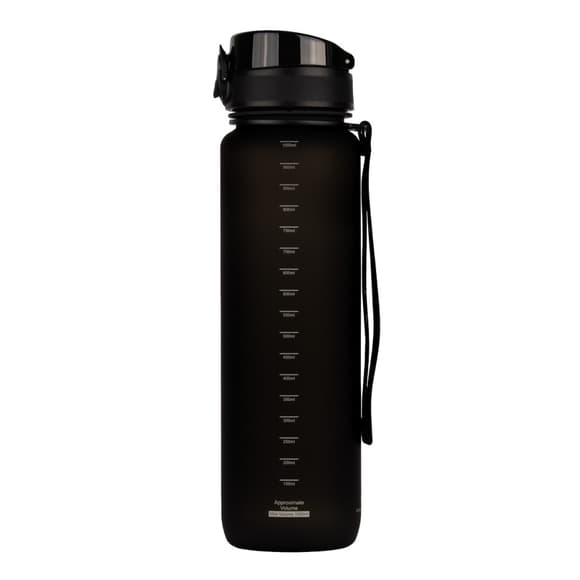 Бутылка для воды UZSPACE 3038(Black) 1000 мл, черная
