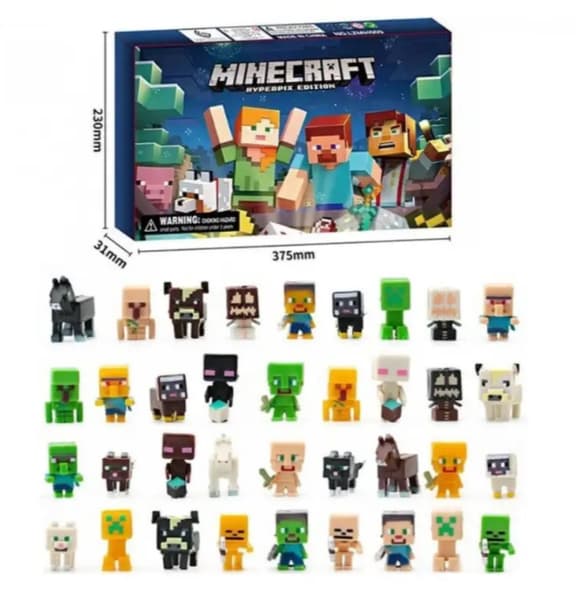 Игровой набор фигурок "Майнкрафт" LZMH009-3, в наборе 24 героя