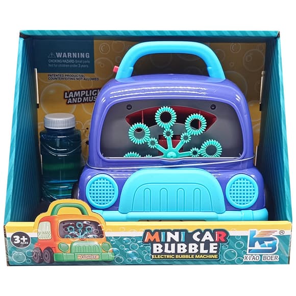УЦЕНКА!!! Генератор мыльных пузырей "Mini Car Bubble" Bambi КВ1285-PURPL-UC свет, звук