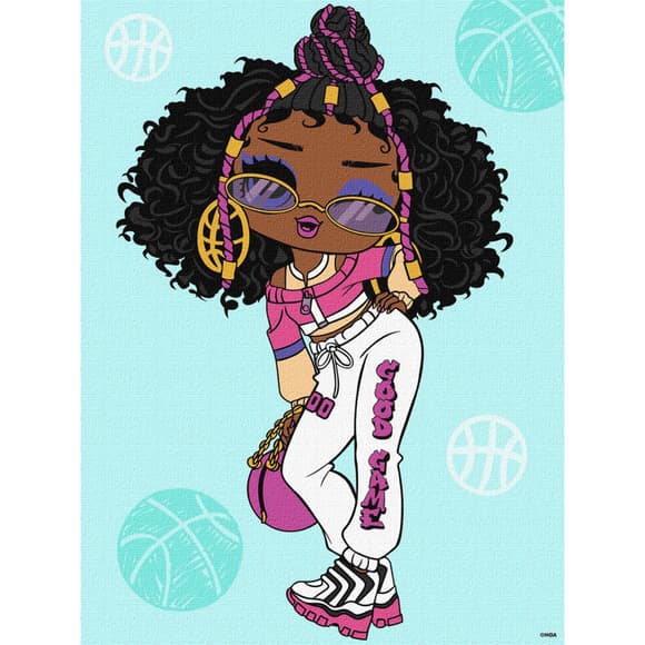 Картина по номерам "L.O.L. Surprise! Tweens Hoops Cutie" KHO6285, 30х40 см