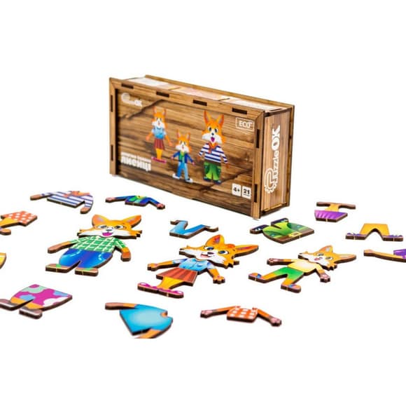 Деревянная настольная игра Лисички Puz-42121