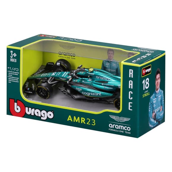 Коллекционная автомодель "Aston Martin AMR23 (2023)" Bburago 18-38090, 1:43 масштаб