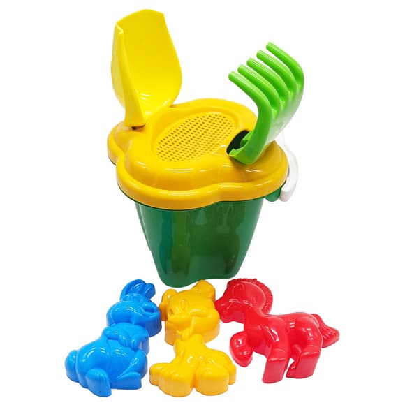 Набор для песочницы "Колокольчик №1" 0978 ведерко, лопатка, грабли