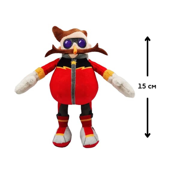 Мягкая игрушка на клипсе Доктор Эггман SONIC PRIME SON7004E 15 см