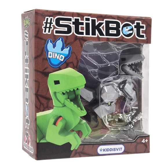 Фігурка для анімаційної творчості Велоцираптор Stikbot TST622DN_UAKD-4(Grey)