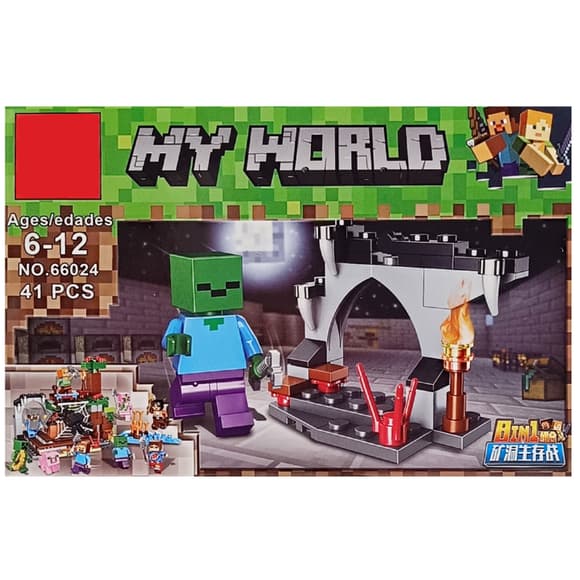 Конструктор детский "Minecraft" 66024K-4, 40 деталей