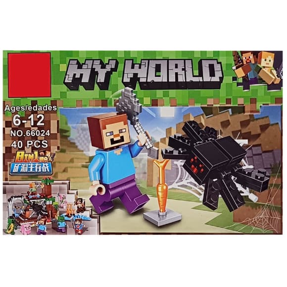 Конструктор детский "Minecraft" 66024K-1, 43 детали