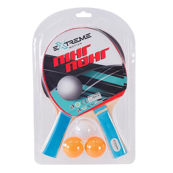 Набор для настольного тенниса "Extreme" TT24170, 2 ракетки, 3 мячика