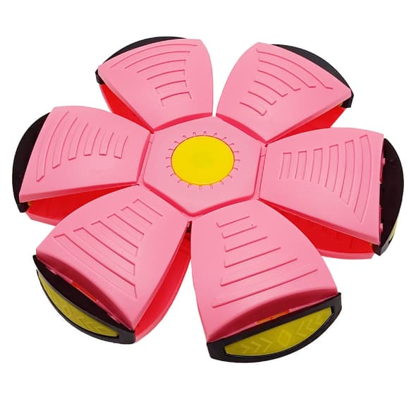 Летючий трансформерний м'яч 1002-3(Pink) світиться