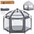 Детская платка манеж MR 1515 Platinum Grey 140х124х110 см