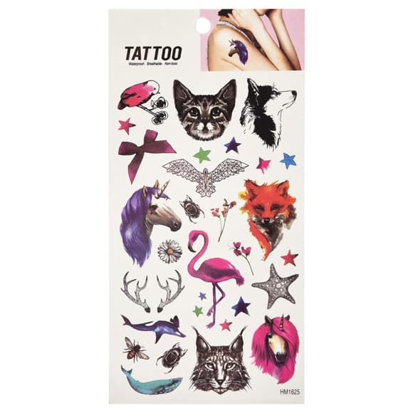 Тимчасове татуювання "Тварини та зірки Tattoo" 1020-HM1625