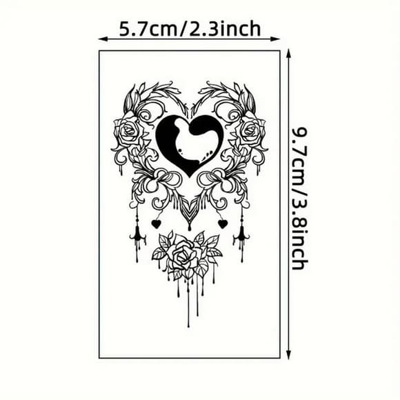 Набор детских временных тату "Черные мини №4" black-tattoo-mini-set-4-H