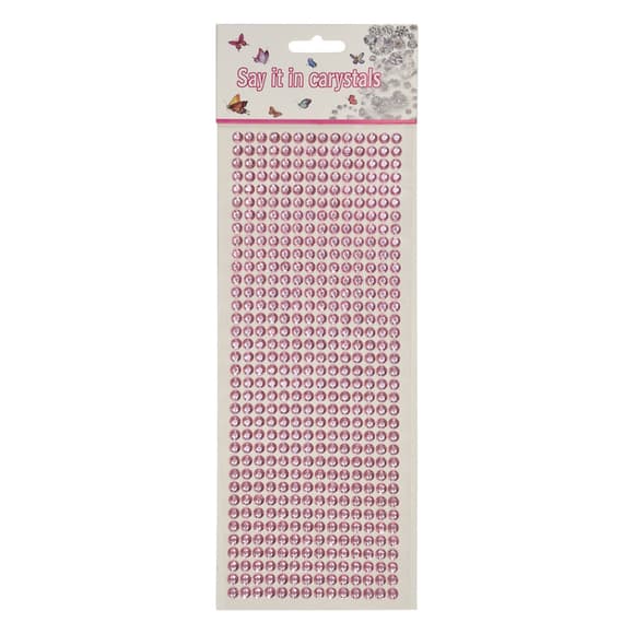 Наклейки декоративные XY-004(Pink) на планшетке 504 шт