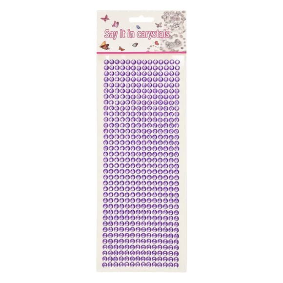 Наклейки декоративні XY-004(Violet) на планшеті 504 шт