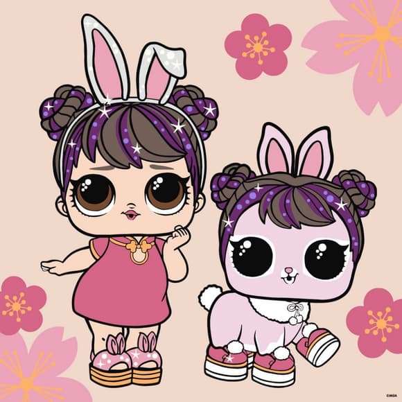 Картина по номерам "L.O.L. Surprise! Chinese New Year Doll & Pet" KHO1105, 40х40 см   