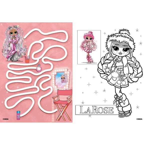 Детская книга-раскраска "Fashion Show LaRose" LCB2 со стикерами