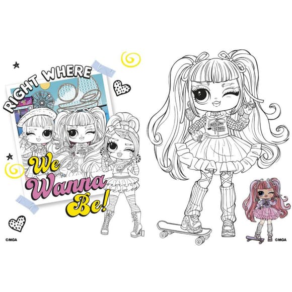 Детская книга-раскраска "Tweens Emma Emo" LCB8 со стикерами