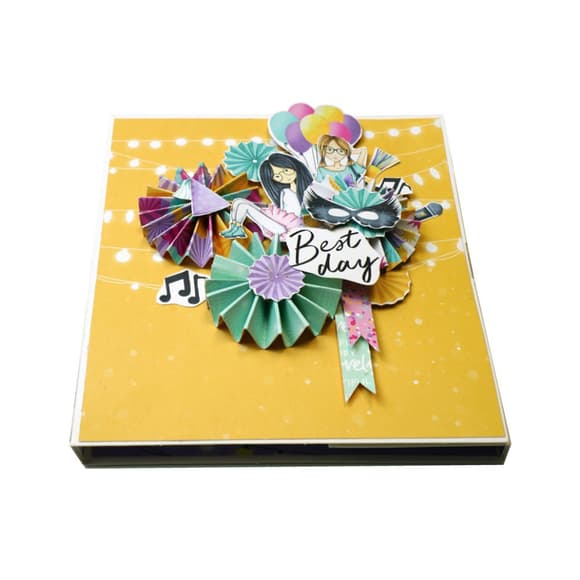 Набор для создания pop-up открытки "Party Girl" FDGCK-052, 14 x 16 см