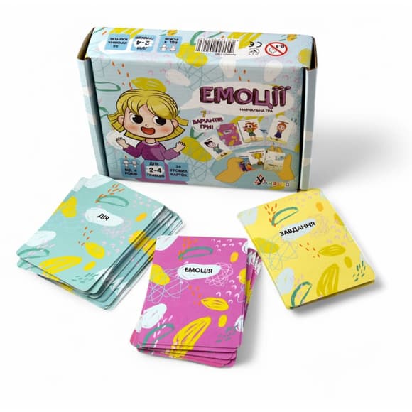 Настольная игра "Эмоции" 2262-UM 37 карточек, 7 вариантов игры