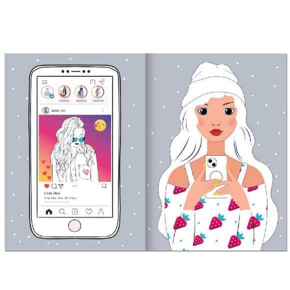 Детская раскраска "Girls' Lifestyle" РМ-88-03 серия "Dream & Style"