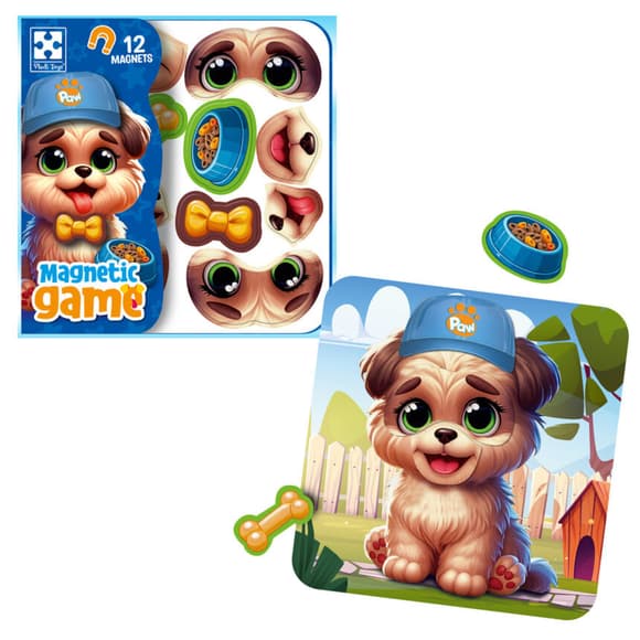 Игра развивающая "Эмоции Песика" VT3220-04, 12 магнитов