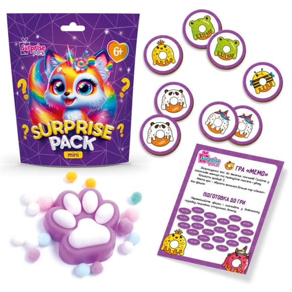 Игровой набор-сюрприз "Surprise Pack Mini 3" VT8040-03 настольная игра и сквиш