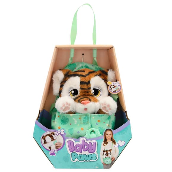 Интерактивная игрушка "Тигренок" Baby Paws 927650M, со звуком