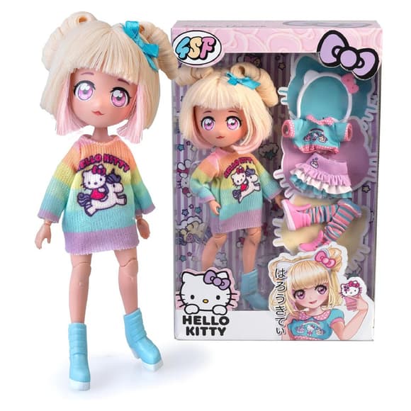 Детская кукла "Стильная Конфетка-единорог" 4SF Manga Dolls HKTF2000 серии "Hello Kitty"