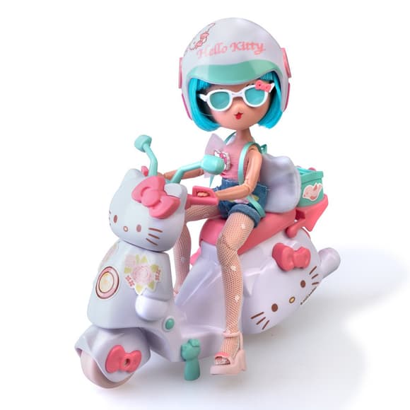 Детская кукла "Красавица Пинк на скутере" 4SF Manga Dolls HKTF3000 серии "Hello Kitty"