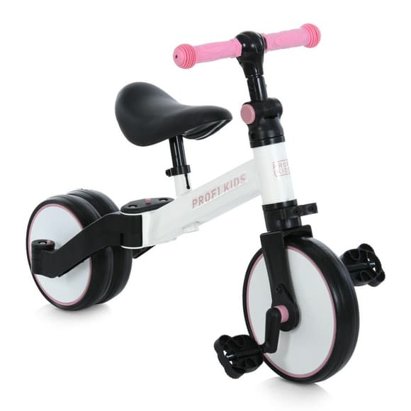Детский велосипед-беговел MBB 1008 white pink 10 дюймов