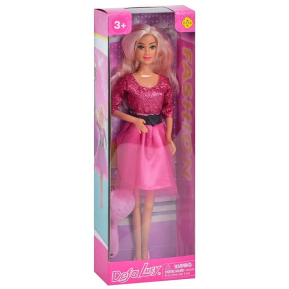 Детская кукла "Вечерняя красавица" DEFA 8226(Pink) расческа