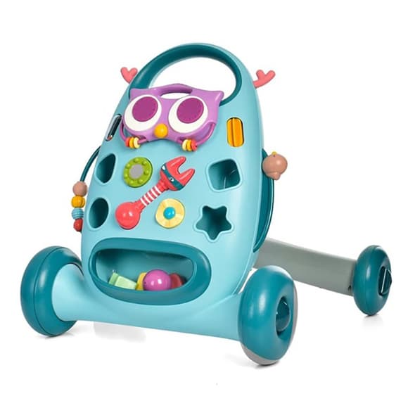 Детская каталка-ходунки "Птичка" K5(Blue) подвижные детали