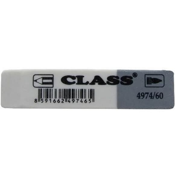 Резинка школьная "Class" 4974/60 бело-серая, мягкая