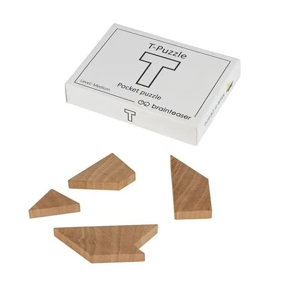 Дерев'яна міні головоломка "T-Puzzle pocket puzzle" 5001en