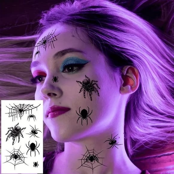 Набор детских временных татуировок "Halloween black" tatto-halloween-black-set-30