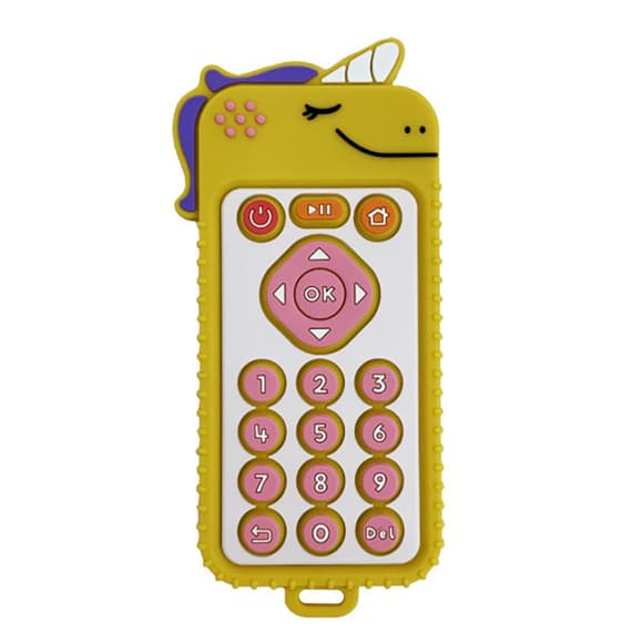 Силиконовый прорезыватель пульт "Единорог" MGZ-0425(Yellow)