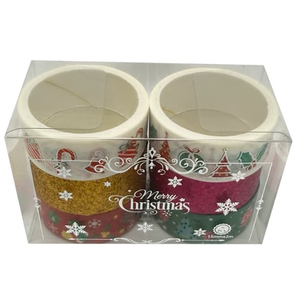 Набор декоративный скотч "Merry Christmas" XM-JD2273-1, 1,5 см x 2 м 