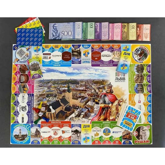 Настольная игра монополия "Львов открыт для мира" 019958