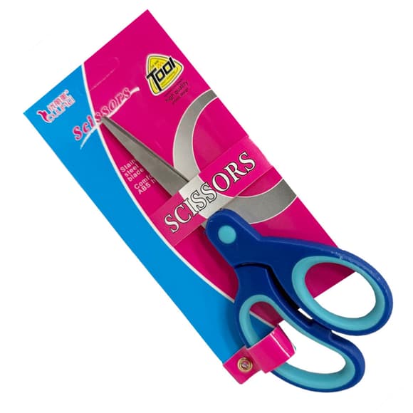 Детские ножницы канцелярские 330019(Blue) размер 18 см