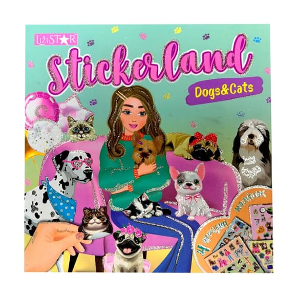 Детская книжечка с наклейками "Dogs & Cats" РМ-87-02