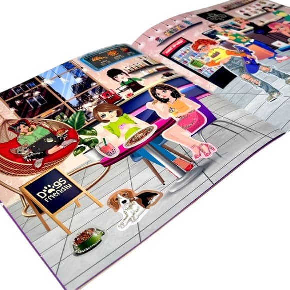 Детская книжечка с наклейками "Glamour Girls" РМ-87-03