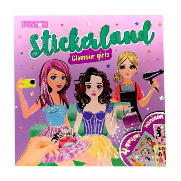 Детская книжечка с наклейками "Glamour Girls" РМ-87-03