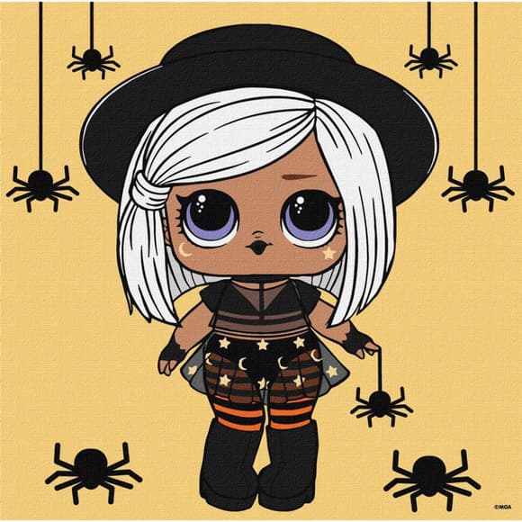 Картина по номерам "L.O.L. Surprise! Witchay Babay" KHO1333, 25x25 см 