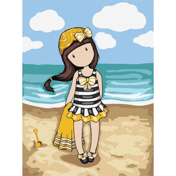 Картина по номерам "Beach Belle Santoro Gorjuss Collection" KHO8677, 30х40 см 
